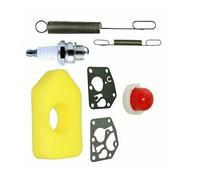 Kit d'entretien for Tondeuse à Gazon Comprenant Un Joint à Membrane et Ressort de Poire d'amorçage, Compatible avec Les Moteurs de la série 5099 et Une Bougie d'allumage.