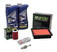 Kit d'entretien huile 2L + filtre à air + filtre à huile + bougie d'allumage pour KT M Adventure 390 Duke 125 390 année de construction 2017-2020