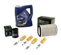 Kit d'entretien huile 4L + filtre à air + filtre à huile + bougies d'allumage pour Yamaha FJR 1300 FJR1300 RP04 RP08 RP11 RP13 RP 23 année de construction 2001-2021