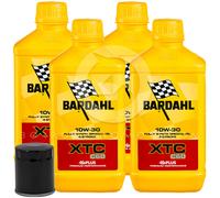 KIT D'ENTRETIEN Huile Bardahl Xtc C60 10W30 + Filtre Yamaha Fzr 750 1991