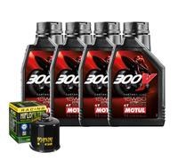Kit D'Entretien Huile Motul 300V 15W50 Pour Yamaha YZF-R1 4C8 2007>2008