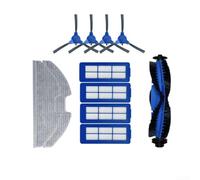 Kit d'entretien pour aspirateur Eufy pour Robovac pour G10 pour G20 G30 contenant des filtres à poussière, des chiffons, des brosses latérales et des couvercles de brosse (A)