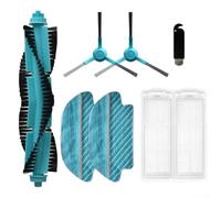Kit d'entretien pour aspirateur robot Netbot LS22 comprenant brosses, filtres, serpillères et brosses latérales (A)