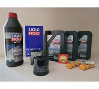 Kit d'entretien pour ATV Kawasaki KVF 750 avec huile de transmission, bougie d'allumage, filtre à huile et huile