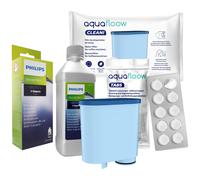 Aquafloow Kit d'entretien Philips – Remplacement AquaClean CA6903/10 CA6903/22 filtre comprimés brosse