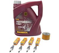 Kit d'entretien pour huile 4L + filtre à huile + bougies d'allumage pour Hon da GL 1000 GL1000 Goldwing GL1 GL2 1976-1979