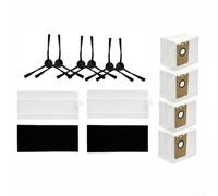 Kit d'entretien pour ionvac pour SmartClean pour V4 pour RoboVac Pièces de rechange 4 filtres 6 brosses latérales 4 sacs à poussière pour maintenir le fonctionnement efficace de l'aspirateur