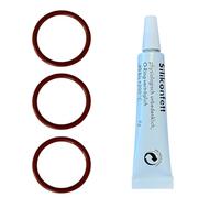 Kit d'entretien pour machines à café Delonghi - 3 joints et graisse silicone - Compatible avec les groupes café ESAM ECAM ETAM EAM EPAM EPAM - Magnifica PrimaDonna Eletta Maestosa Dinamica