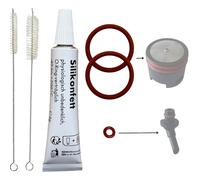 Kit d'entretien pour machines à café Krups EA XP ES & Rowenta - Joints toriques de rechange - Graisse en silicone pour piston d'infusion - Ensemble 29.4 avec joints, graisse en silicone et 2 brosses
