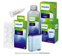 Kit d'entretien pour machines à café Philips entièrement automatiques: Filtre AquaClean CA6903, Détartrant CA6700
