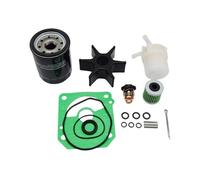 Kit d'entretien pour Pompe à Eau de Refroidissement avec Thermostat, pour Filtre à Huile et Joint de vidange, pour Moteurs Hors-Bord Marins BF75D et BF90D de 75 et 90 CV Réparation de Pompe à Eau