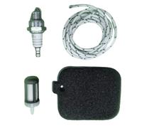 Kit d'entretien pour souffleur de feuilles pour modèles BG45/BG50/BG55/BG85/BR45C/SH55/SH85, comprend un filtre à air, un filtre à carburant et un cordon de traction de 100 cm, construction en nylon