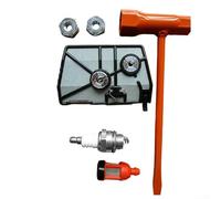 Kit d'entretien pour tronçonneuse 028 comprenant un filtre à air Spark BPMR7A 1118 120 1611, deux filtres à carburant 0000 350 3500 0000 350 3502 Écrous de barre n T