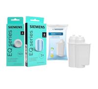 Kit d'Entretien Special Machine Espresso Tablettes de Nettoyage et 2 filtres Wessper AquaIntense pour Siemens Bosch TZ80002 TZ80001