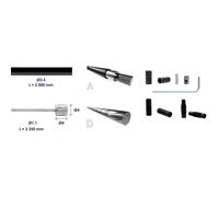 Kit d'entretien tige de selle télescopique Elvedes SuperFLEX Argenté