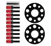 Kit D'entretoise de Roue 5x112, de 15mm M12x1, 5, Jeu D'entretoises Centr¨¦es sur Le Moyeu, Classe C, Am¨¦liore la stabilit¨¦ (Rouge)