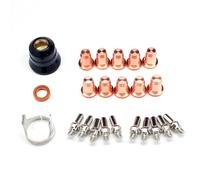 Kit d'entretoise, diffuseur et protection d'électrode de pointe 0,9 mm 30 40 A compatible avec le coupeur plasma Cut 30 Mk II U14005K
