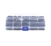 Kit d'entretoise en nylon, 250 pièces mâle femelle en nylon entretoise hexagonale vis écrou pilier fileté carte mère PCB kit d'assortiment assorti pour carte de circuit imprimé (M3 simple passe-type