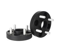 Kit d'entretoises de roue Adaptateur d'espacement de roue en aluminium pour voiture,2 pièces,PCD 4x100 ID = OD 56.1mm,bride 15/20/25/30/35/40/45mm(2PCS 15mm Black)