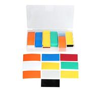 Kit d'enveloppe de batterie de tube thermorétractable en PVC 280 pièces, kit d'enveloppe de batterie de tube thermorétractable pour 18650, emballage de batterie avec boîte de rangement