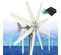 Kit d'éolienne 12 000 W, 12/24/48 V, 8 pales, régulateur de Charge, Alimentation pour Marine, Camping-Car, Maison, Solaire Hybride, 24 V