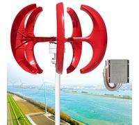 Kit d'éolienne 13 000 W - 12 V/24 V/48 V/72 V/110 V/220 V, système éolien à 5 pales avec contrôleur pour utilisation marine, terrasse et camping-car - Économe en énergie et durable 220 V - R