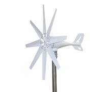 Kit d'éolienne 6 000 W - 12 V/24 V/48 V avec 8 pales, Solution idéale pour Les Applications Marines, Les Camping-Cars et domestiques. Contrôleur de Charge Inclus pour Une Conversion d'énergi