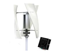 Kit d'éolienne 6000 W - 3 pales pour appareils 12 V/24 V/48 V, idéal pour Le Camping et Les systèmes d'alimentation Hors réseau - Solution d'énergie éolienne Domestique Efficace (Blanc)