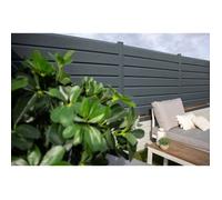 Closea Kit depart clôture PVC gris - lg : 1m50 x ht :1m30