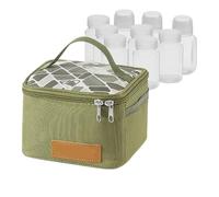Kit d'épices de Camping, Porte-épices de Voyage, Distributeur d'épices Portable pour Le Camping | Support avec Sac de Rangement en Oxford crypté 600D pour Le Camping, Ensemble de Pots à épices