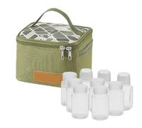 Kit d'épices de voyage, pots à épices pour le camping | Shaker portable de voyage avec sac de rangement en tissu Oxford crypté 600D pour le camping, ensemble de pots à épices, shaker de camping pour