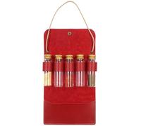 Kit d'épices d'extérieur portable, 5 bouteilles en verre avec étui suspendu en cuir, organisateur d'assaisonnement, rangement sécurisé, accès facile, pour camping, barbecue, pique-nique, cuisine de
