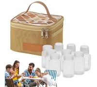 Kit d'épices léger | Conteneur à épices portable | Pochette d'assaisonnement de camping | Grande capacité et étanche pour assaisonnement | Sac de rangement organisateur pour voyage, camping, barbecue,