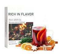 Kit D'épices pour Vin Chaud, 2 Sachets Pré-dosés à la Cannelle, Aux Clous de Girofle, à L'anis Étoilé et à la Cardamome pour Un Vin Chaud Traditionnel et Des Boissons de Fêtes Faciles à Préparer