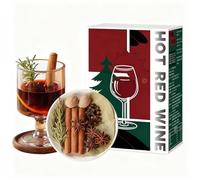 Kit D'épices pour Vin Chaud Premium, 4 Sachets à la Cannelle, à la Muscade et à L'anis Étoilé, Mélange de Vin Chaud Entièrement Naturel pour Boissons de Noël, Cidre de Pomme et Punch Des Fêtes