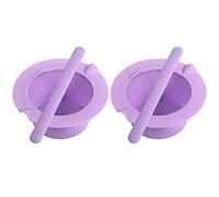 Kit d'Épilation, Chauffe Cire en Silicone Compatible avec le Kit d'Épilation Électrique 454g Bol Chauffant pour Cire pour Tress Wellness Chauffe Cire ou pour BLITZWAX Chauffe Cire (Violet)