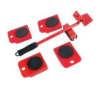 Kit Déplacement FISHTEC 1 Levier + 4 Coins Roulants Noir G