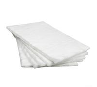 Kit d'éponge en laine de cheminée au bioéthanol avec noyau en fibre de coton et couverture d'isolation en fibre de céramique pour brûleurs à éthanol, durée de combustion prolongée (20,3 x 30,5 cm)