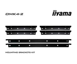 Kit d'équerres de fixation iiyama OMK4-2 pour les écrans iiyama Open Frame TF49/55/65_39UHSC