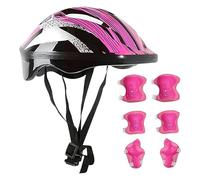 Kit d'équipement de Protection pour - Casque léger et Doux avec coudières et genouillères - pour de 3 à 10 Ans - pour Scooter, vélo, Ski et Snowboard