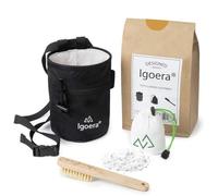 Kit d'équipement d'escalade Igoera original avec sac à magnésie, brosse de boulder et boule de magnésie - La combinaison parfaite pour un maximum de plaisir et de sécurité