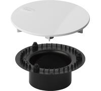 Ensemble d'équipement Viega Tempoplex 6966.0 838898, conception en plastique blanc brillant, diamètre 115 mm