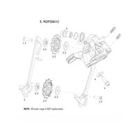 Kit dérailleur arrière Sram X9 X7 RD B-Bolt Argenté TU