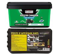 Kit Dératisation Pro : Raticide Canadien Caussade et Poste Sécurisé