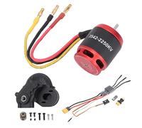 Kit d'ESC de moteur de RC, remplacement sans brosse de moteur d'Outrunner de la basse linéarité 2250KV pour la voiture 80A sans brosse axiale de chenille de SCX10 1/10 RC
