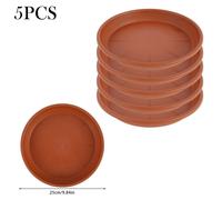 Kit D'escalade De Plantes Pour Pot De Fleurs,Plateau De Pot De Fleurs,Accessoires De Pot De Fleurs De Diamètre 15 Cm,25 Cm,30cm,Tuyau D'égouttement Étanche Épaissi,5 Pièces - Type 25x20.5x2.5cm 1