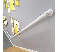 Kit d'escalier antidérapant en pin blanc - Rail de soutien d'intérieur pour personnes âgées de 380 cm pour la maison, le couloir et le loft - et ils sont sûrs pour les escaliers et les murs