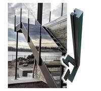 Kit d'escalier flottant en acier inoxydable avec garde-corps en verre pour installation de balcon et terrasse