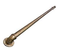 Kit d'escalier vintage - Garde-corps en métal bronze doré cuivre de 1,8 m pour escaliers intérieurs et extérieurs, support de terrasse, rampe durable, mise à niveau élégante de la maison