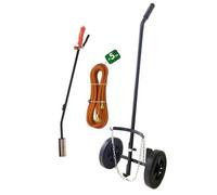 Kit Désherbeur Thermique Tuyau 5m - Chariot à Roues Gonflables - Efficace et Pratique - D-Work